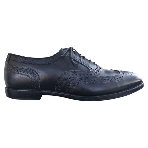 Brooks Brothers 1818 Wingtip Oxford Shoes, Size 12 D, Black main image 12